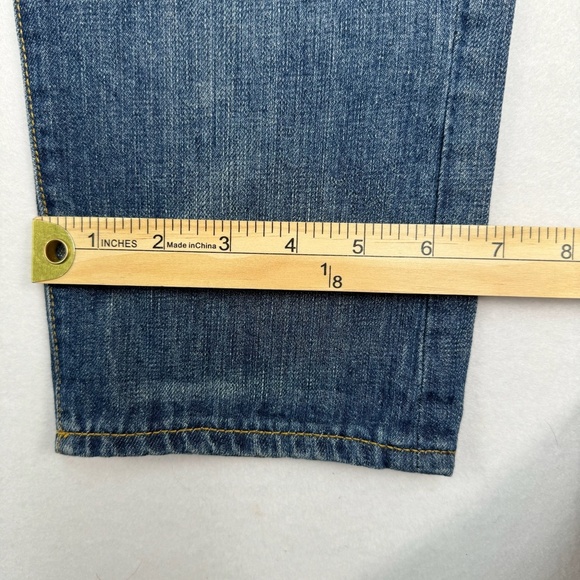Rugby Ralph Lauren Jeans Size 27 Straight Leg Patch Work Distressed Vintage - Picture 13 of 16